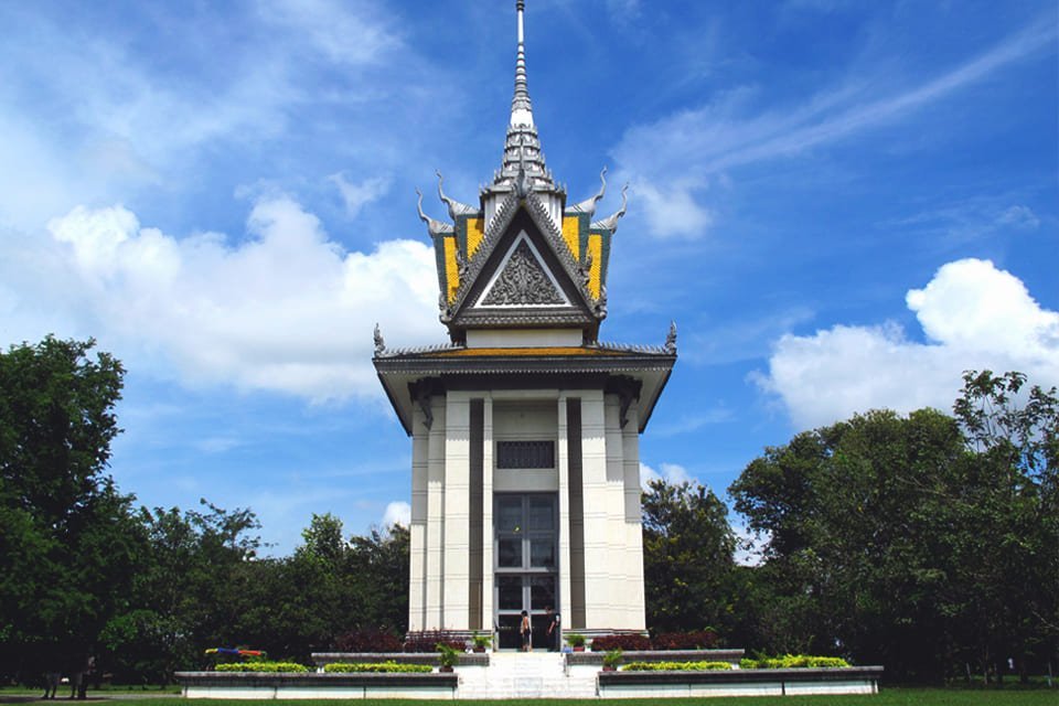 Stoepa bij de Killing Fields Choeung-ek, Cambodja