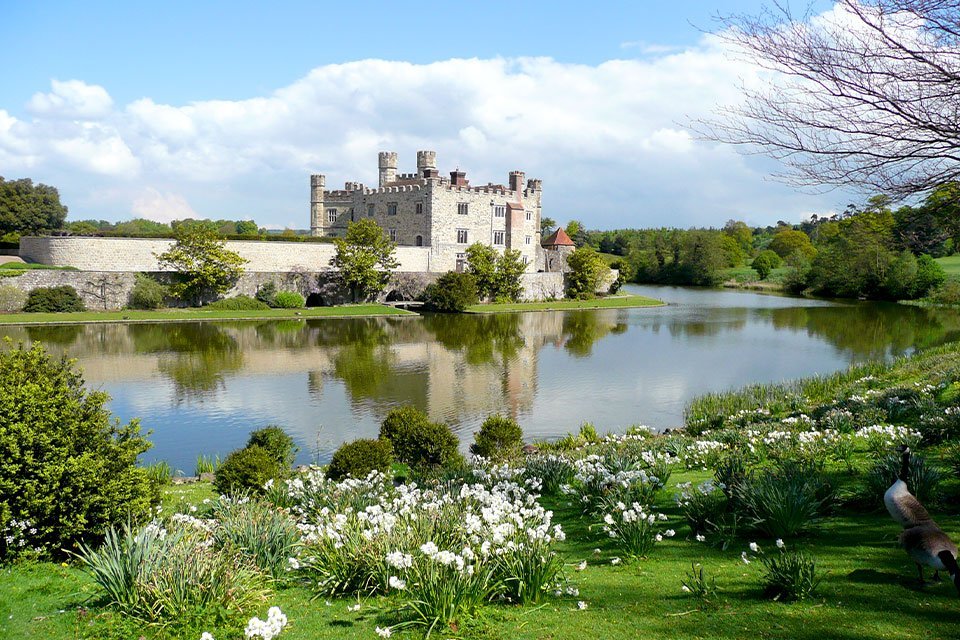 Leeds Castle in Leeds, Groot-Brittannië