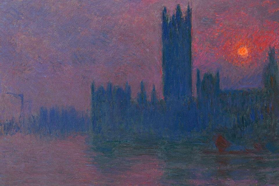 Claude Monet, Das Parlament. Sonnenuntergang, 1900–1903, Sammlung Hasso Plattner Museum Barberini Potsdam