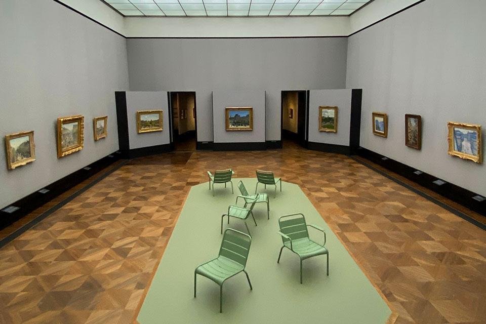 Monet und die impressionistische Stadt, Ausstellungsansicht Alte Nationalgalerie 2024, © Staatliche Museen zu Berlin, Nationalgalerie