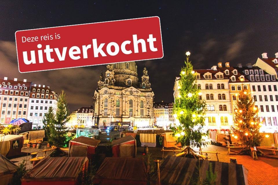 Kerstmarkt bij de Frauenkirche in Dresden, Duitsland | UITVERKOCHT