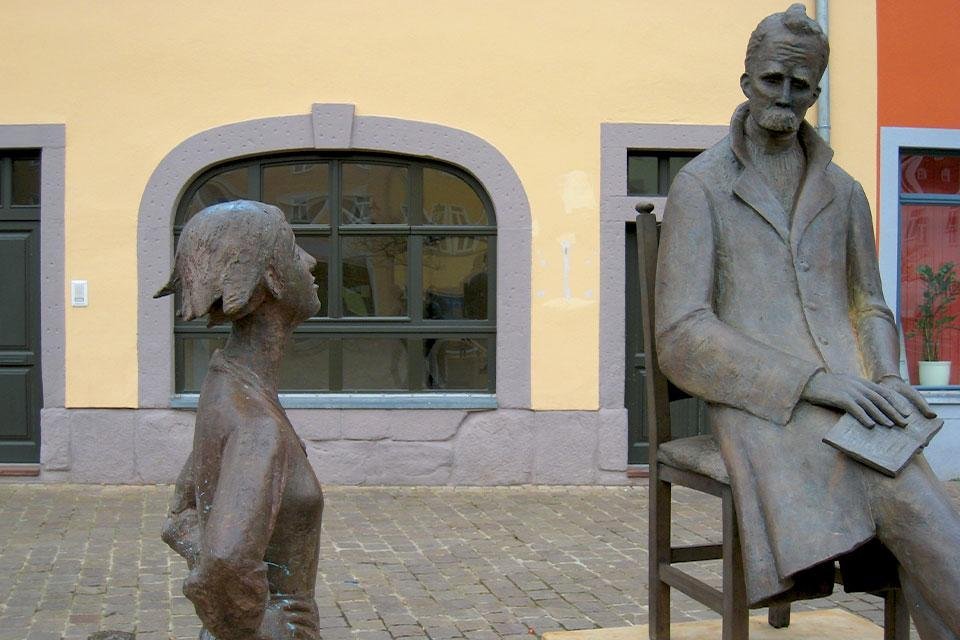 Nietzsche-Denkmal in Naumburg, Duitsland