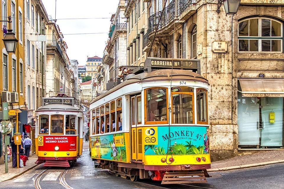 Straatbeeld Lissabon Portugal