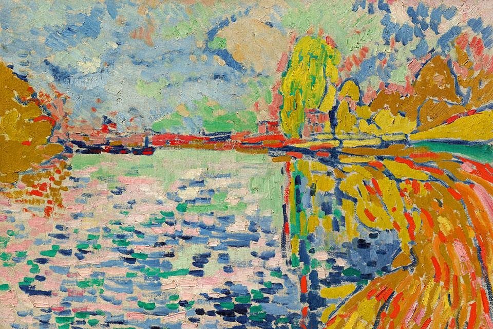 Maurice de Vlaminck Seineufer bei Bougival, 1906 Sammlung Hasso Plattner