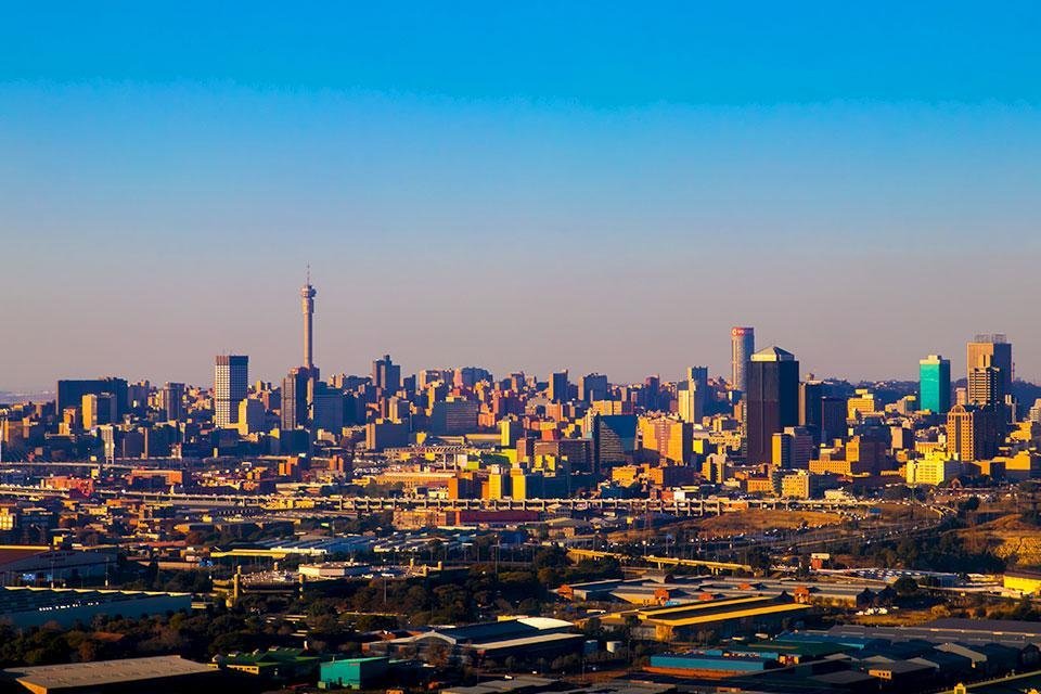 Skyline van Johannesburg, Zuid-Afrika